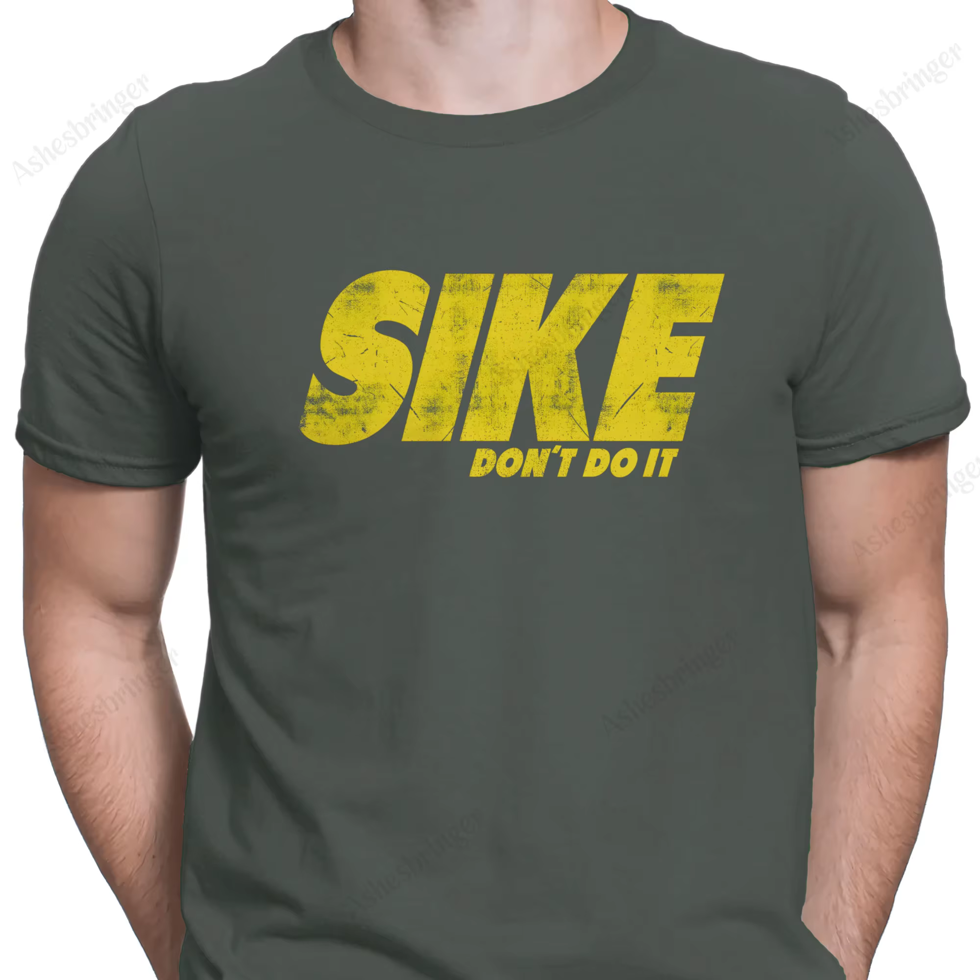 SIKE, DON'T DO IT T-Shirt DRÔLE Journal d'un enfant Wimpy PREMIUM COTON Tee Street Style décontracté pour hommes et femmes