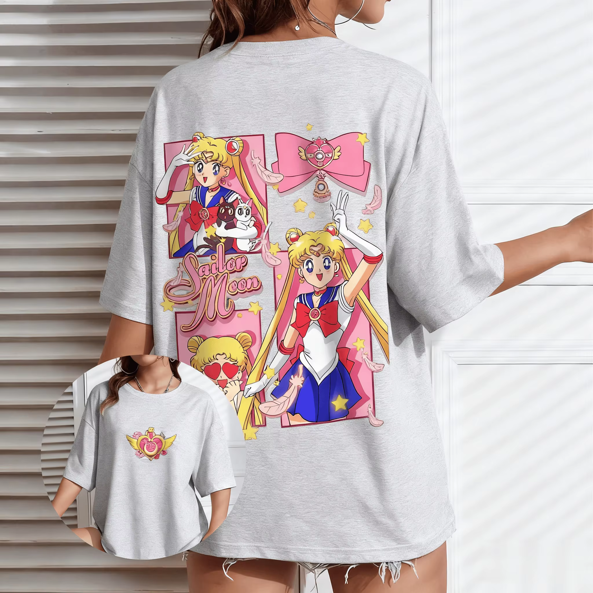 T-shirt Sailor Moon Anime pour homme et femme