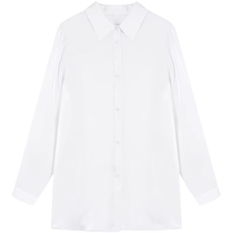 Chemise de protection solaire pour femmes, veste d'été fine et respirante, mi-longue, ample, couvrant les fesses, style décontracté, à manches longues