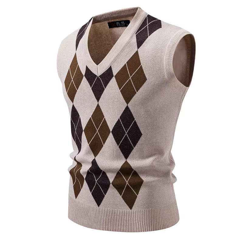 Gilets en tricot sans manches pour hommes