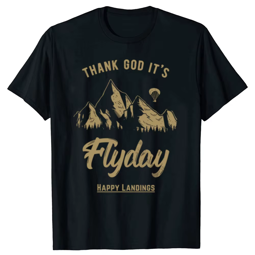 T-shirt rétro Thank God It's Flyday pour hommes
