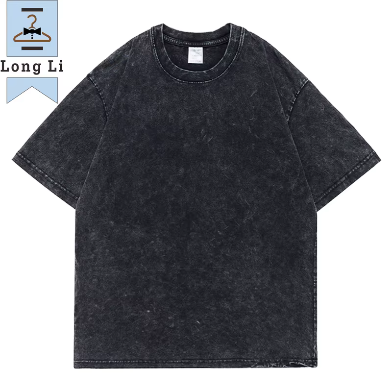 Hip Hop T-shirt hommes mode coton Harajuku multicolore surdimensionné lavé
