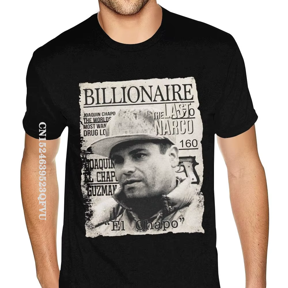 T-shirt de marque "The Last Narco El Chapo" pour hommes