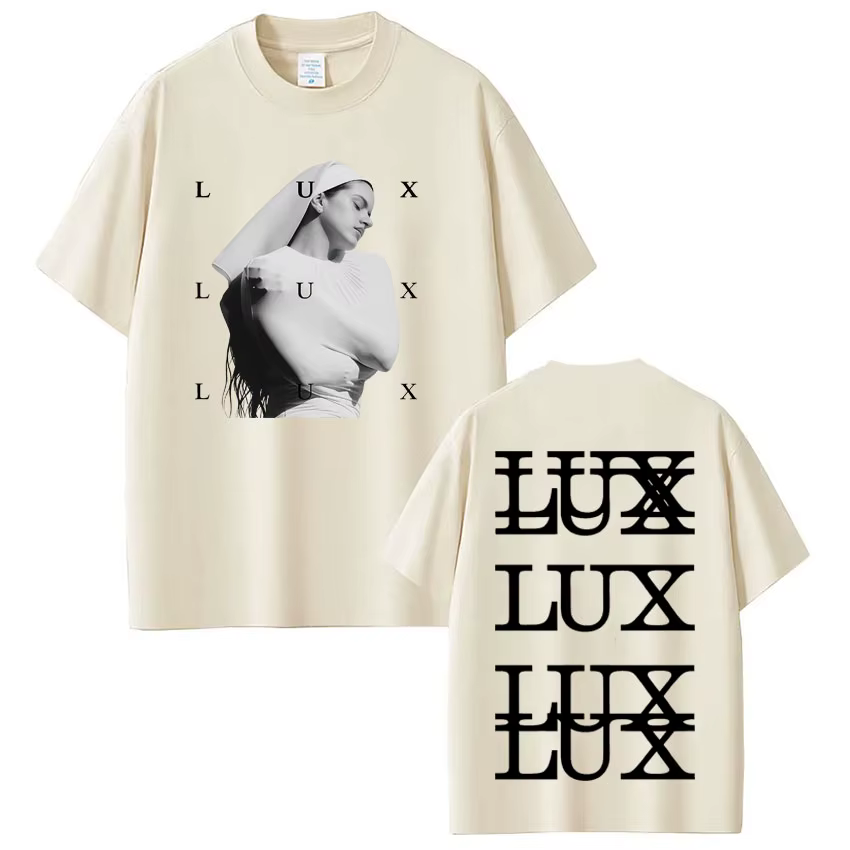 Chanteur Lux Rosalia mode impression T-shirt hommes femmes Harajuku vêtements T-shirts à manches courtes décontracté