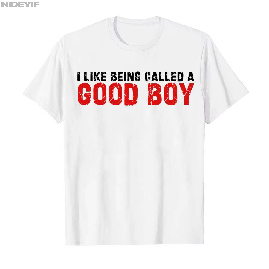 J'aime être appelé un bon garçon Brainrot drôle Gen Alpha T-shirt hommes femmes 100% coton t-shirts à manches courtes hauts P458