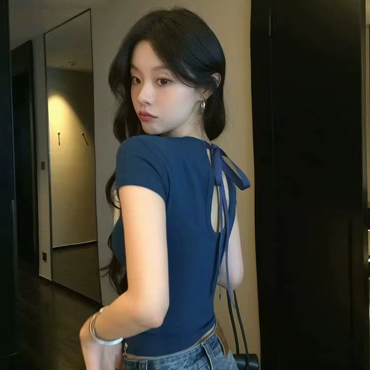 T-shirt d'été pour femme à manches courtes
