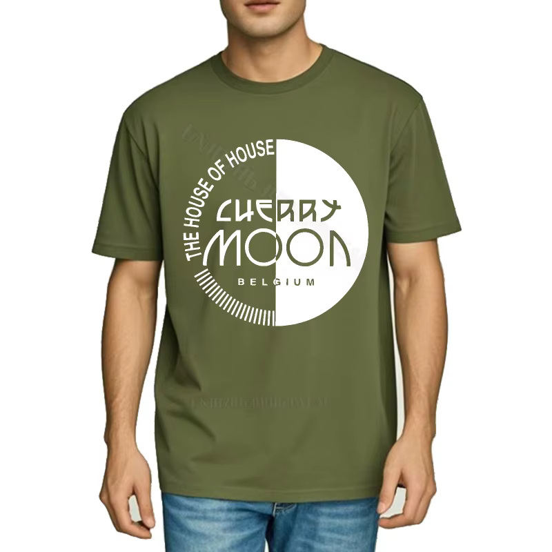 Haut d'été mode Streetwear t-shirts la maison cerise à manches courtes basique t-shirt rétro quotidien