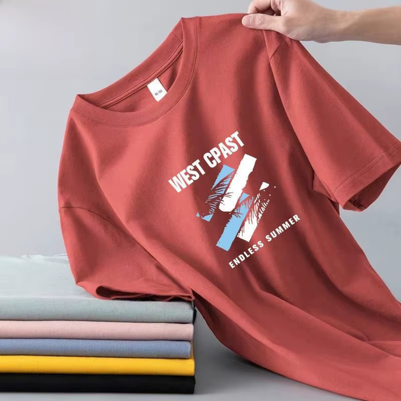 T-shirt homme en soie glacée à manches courtes