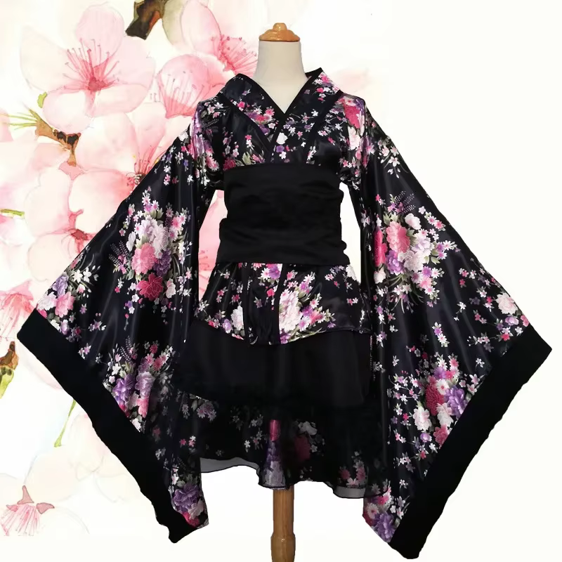 Kimono sexy, robe de demoiselle d'honneur japonaise
