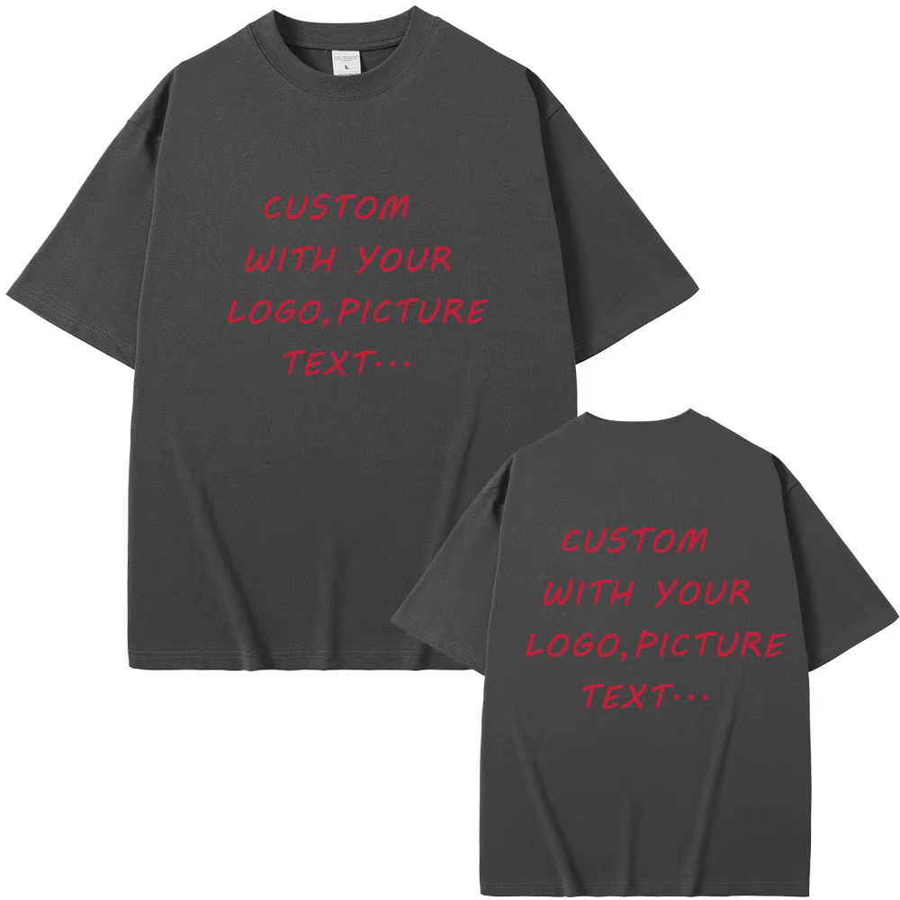 T-Shirt Personnalisé en Pur Coton pour Homme et Femme