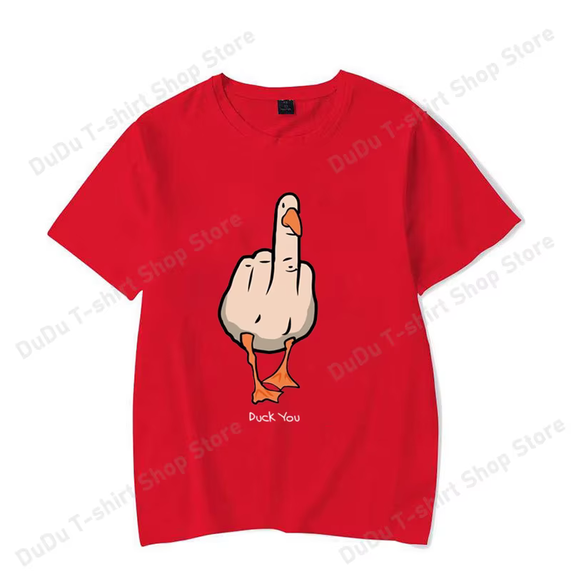 Nouveaux T-shirts imprimés drôles avec motif de canard