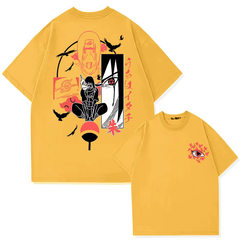 T-shirt Naruto Uchiha Itachi pour hommes et femmes