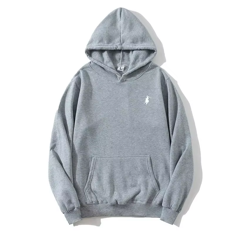 Sweat-shirt à capuche imprimé polo 2026 pour l'automne et l'hiver, unisexe, coupe ample, blanc, décontracté pour couple