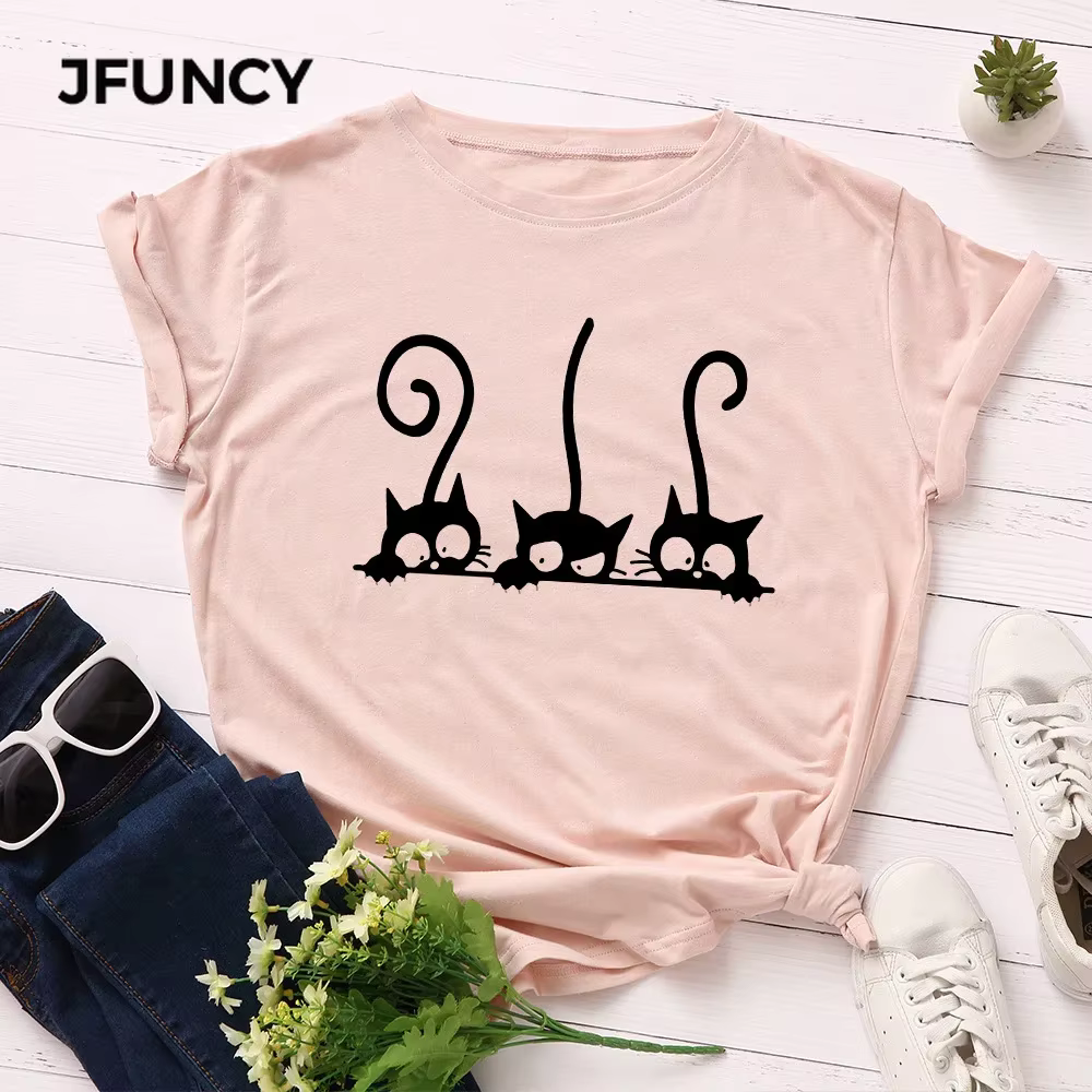 T-shirt manches courtes femme 100% coton