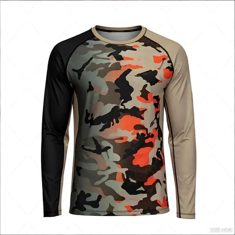 T-shirt de pêche à manches longues