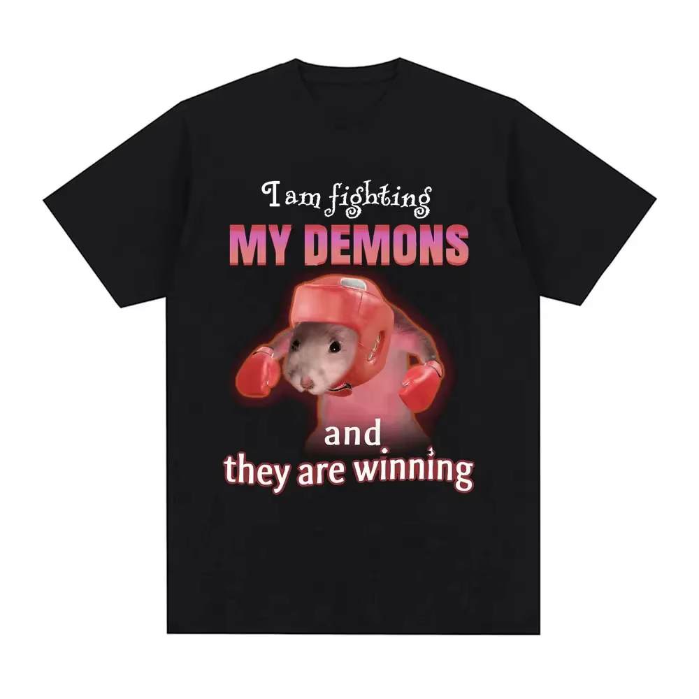 Triste Hamster T-shirt drôle Yas reine Slayyyy Rat