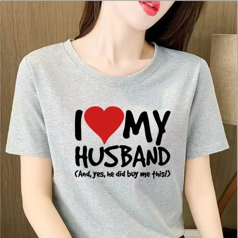 T-shirt humoristique Kawaii I Love My Mari Boyfriend WOMENS