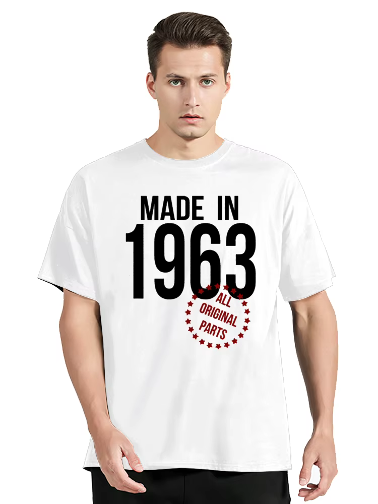 T-Shirt à Manches Courtes en Coton pour Homme