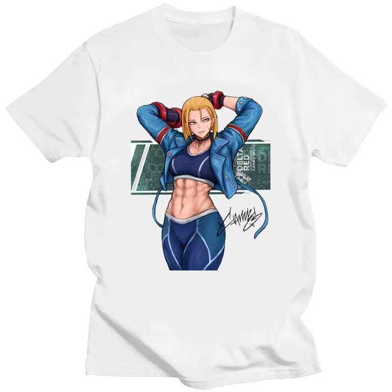 T-shirt de boxe Hadouken pour hommes et femmes, Streetwear classique, Street Fighter, 6 Cammy, White Game, Hot Clothing