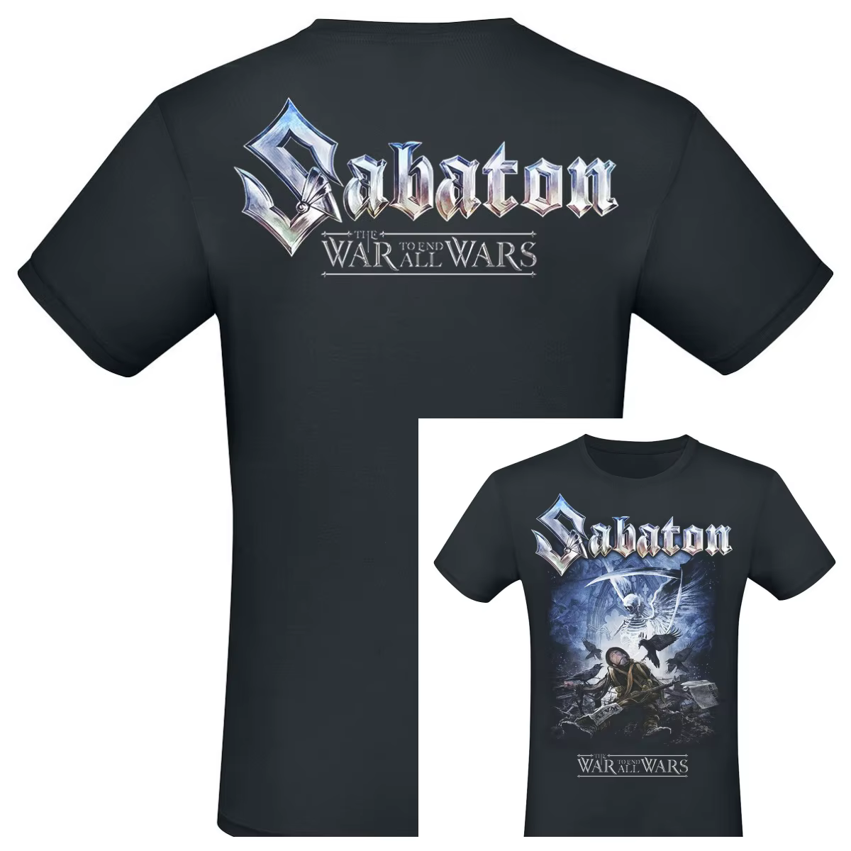 T-shirt unisexe en coton à motif Sabaton