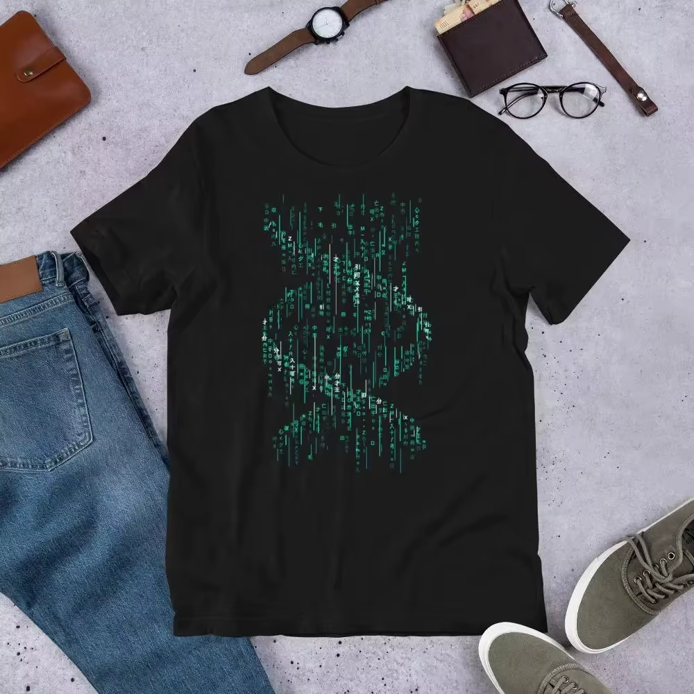 T-shirt Matrix à code binaire
