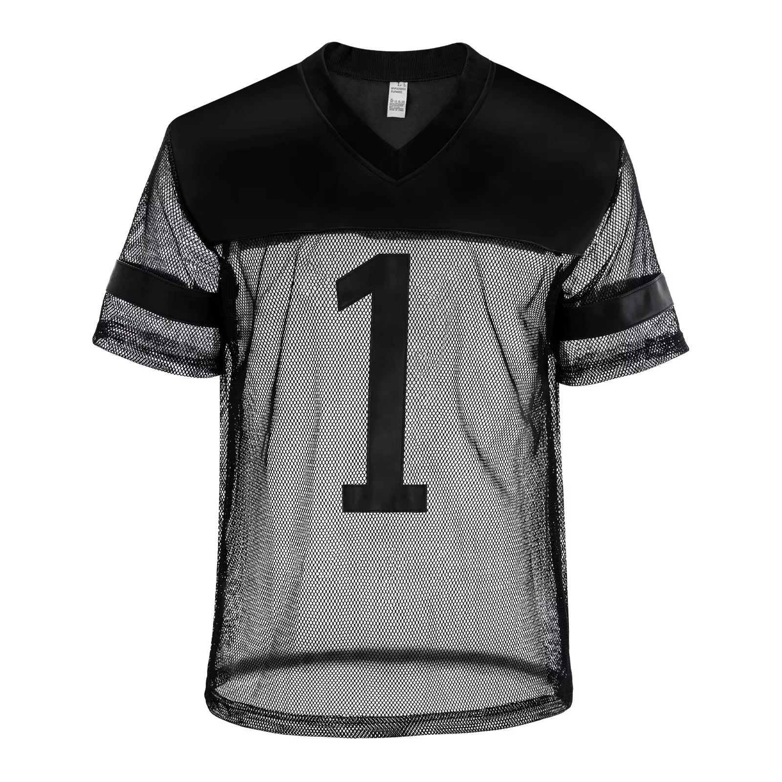 T-shirt sexy en similicuir à manches courtes pour homme