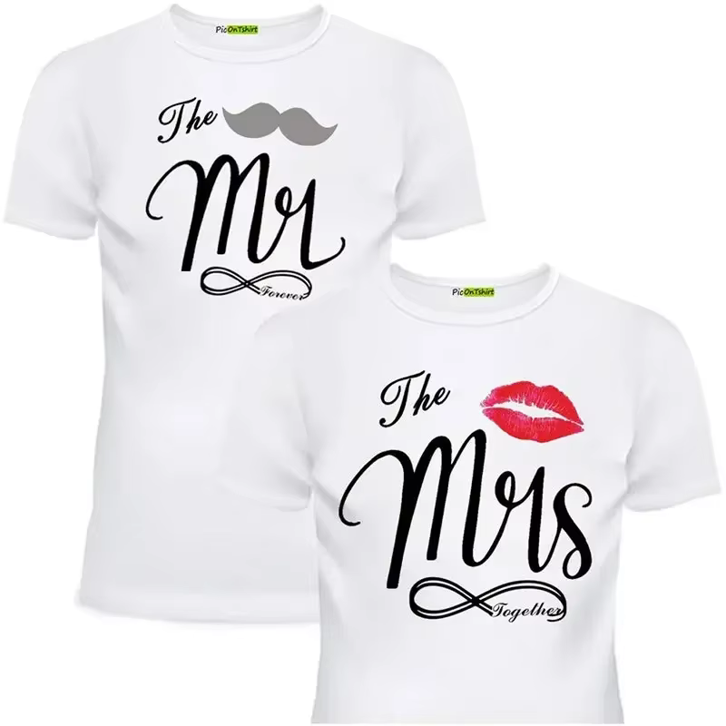 Ensemble de tenues de chemises assorties pour couples