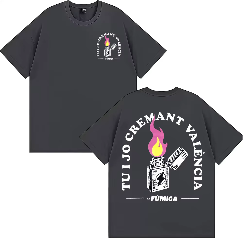 La Fumiga Tu I Jo crémant València Merch T-shirt vêtements pour hommes gothique haute rue