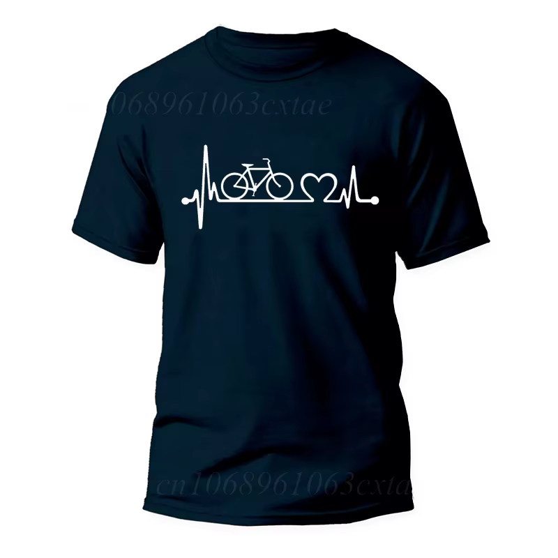T-Shirt à Manches Courtes pour Homme et Femme, avec Col Ras du Cou, pour Cycliste, Amoureux du Vélo de Montagne, Cadeau d'Urgence