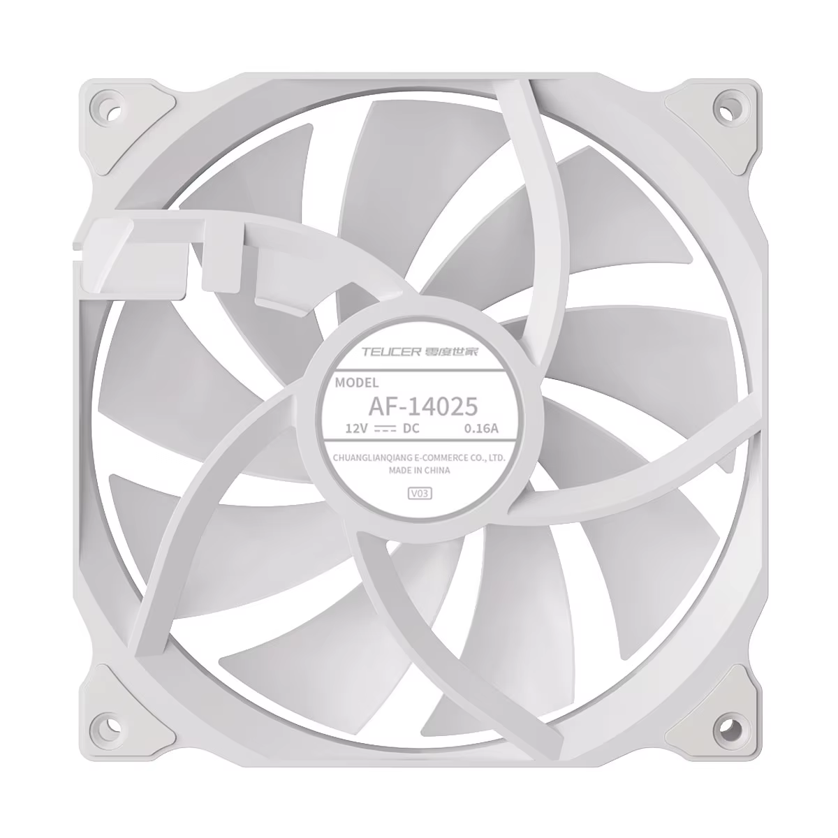 TEUCER 140mm 600-1500 tr/min ventilateur de boîtier haute Performance 4Pin PWM contrôle Intelligent de la température