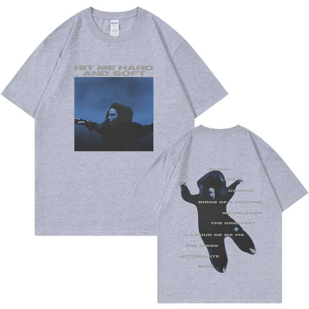 Hit Me dur et doux 2024 Tour Concert T-shirts hommes femmes mode Hip Hop T-shirt 100% coton ample décontracté à manches