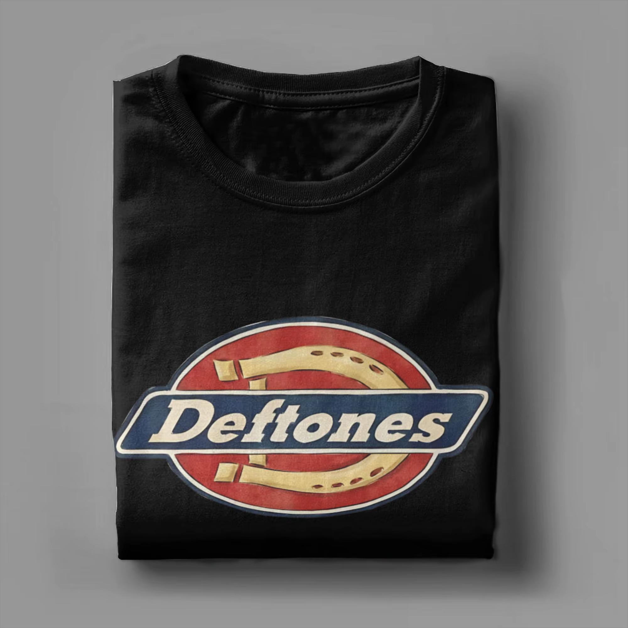 T-shirt Deftones avec dessin parodique