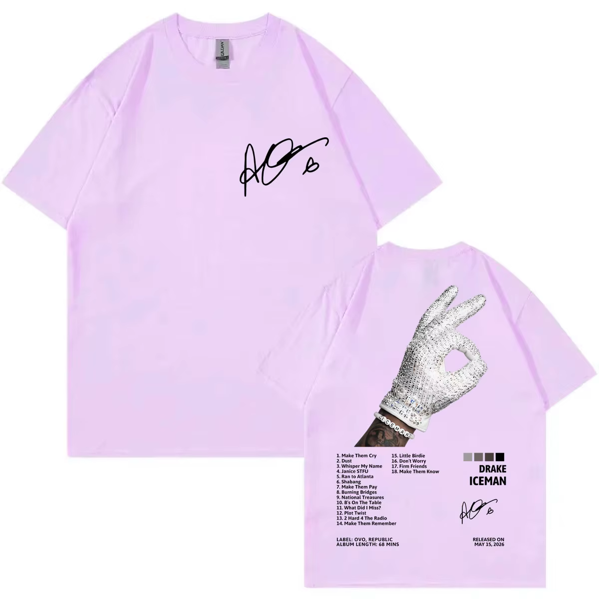 T-shirt de l'album Iceman du rappeur Drake