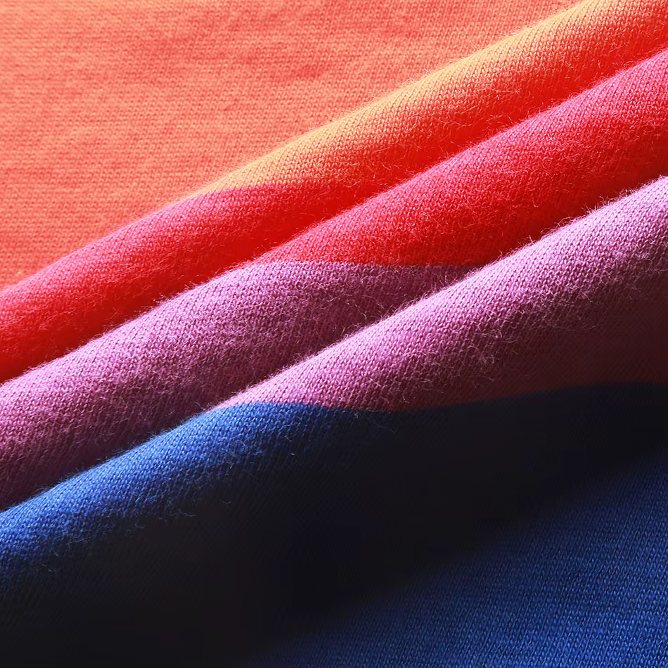 T-Shirt arc-en-ciel à rayures pour femme hauts haut à manches courtes