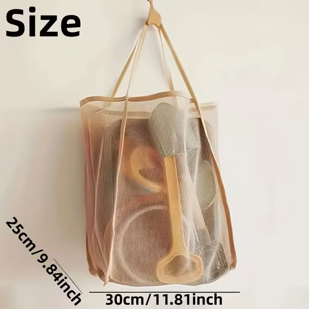 Lot de 2 sacs de plage en maille de grande capacité - Polyester durable