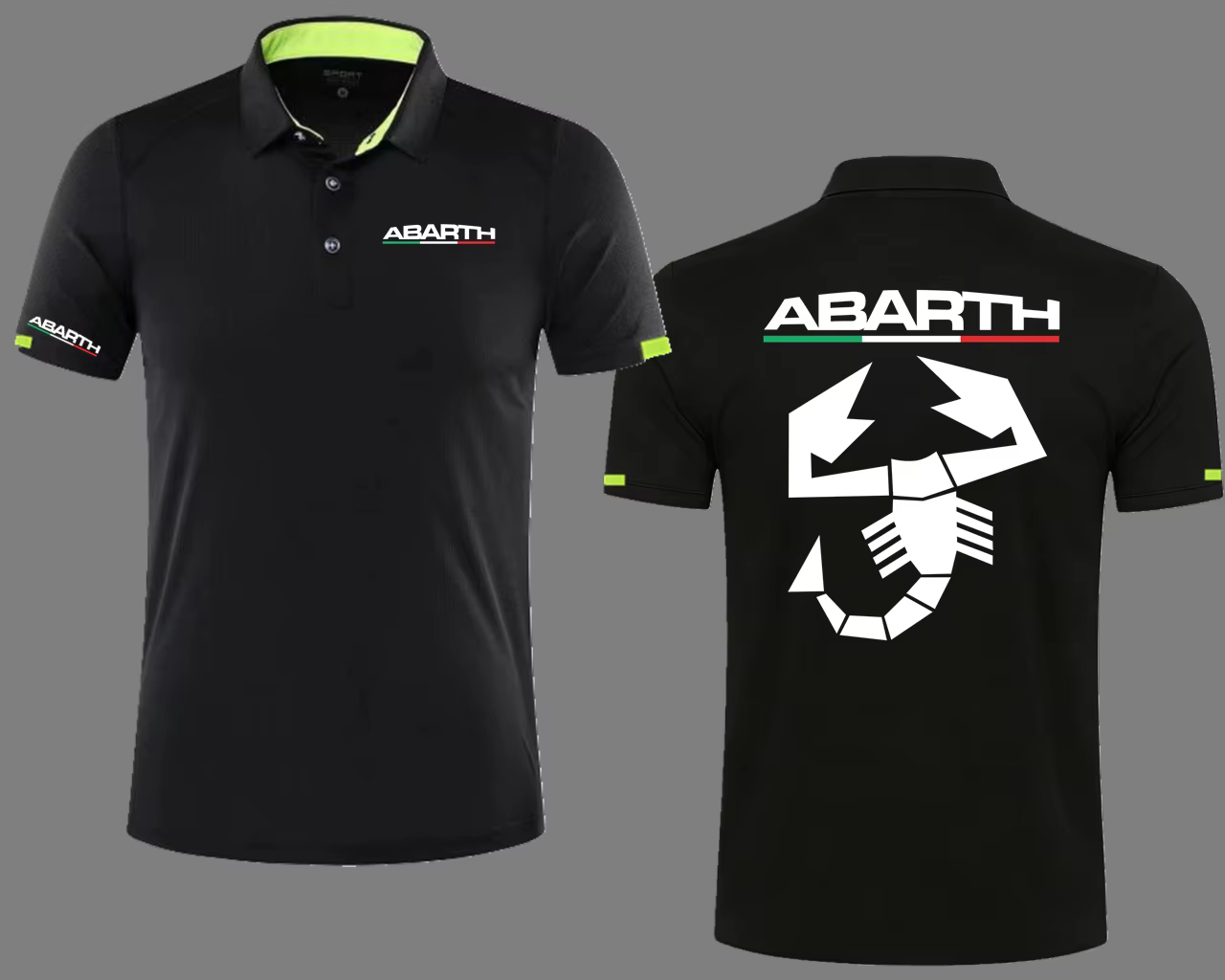 Polo de golf à manches courtes à séchage rapide Abarth Scorpion