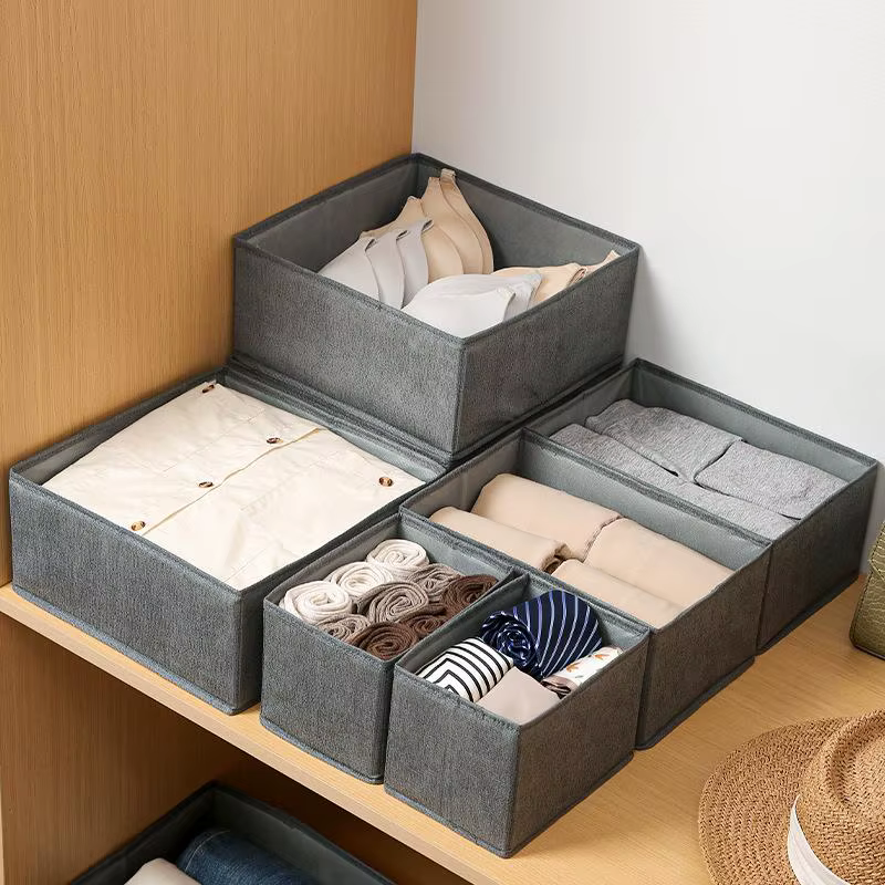 Boîte de rangement pour vêtements, organiseur de sous-vêtements, soutien-gorge, chaussettes, organiseur de tiroir, panier de rangement pour t-shirts, organiseurs de rangement pour armoire