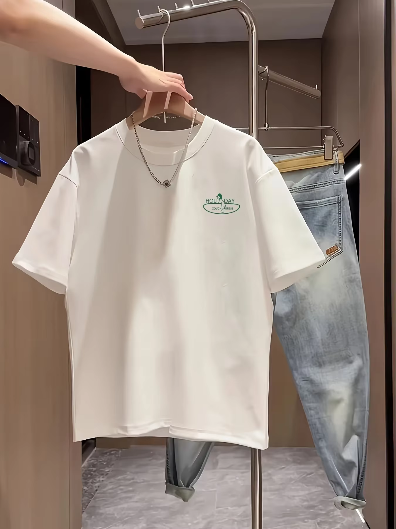 T-shirt pour homme, 100% coton
