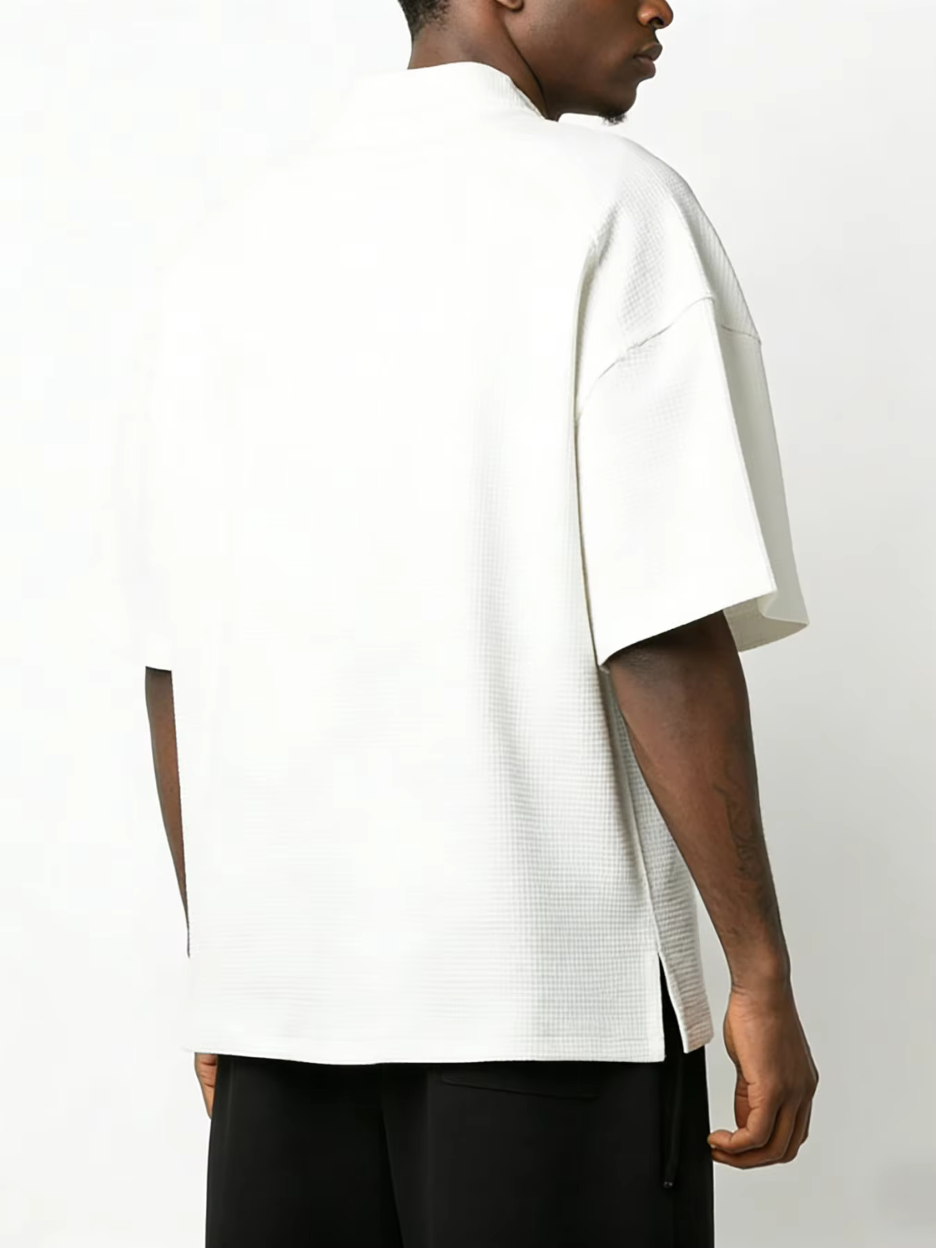 T-shirt à col roulé à manches courtes pour hommes