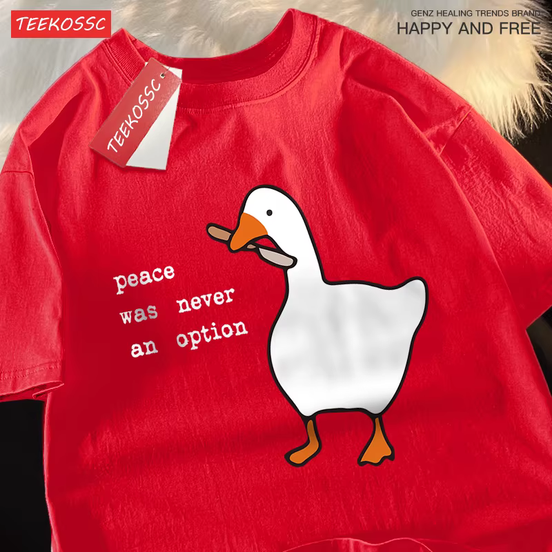 T-shirt ras du cou à motif pour hommes et femmes