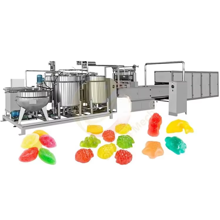 Jelly Sweet Gummy Bear dépôt bonbons faire Machine fabrication Bonbon petite ligne de Production entièrement automatique