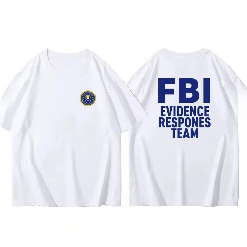 T-shirt pour hommes imprimé film Fbi Agent