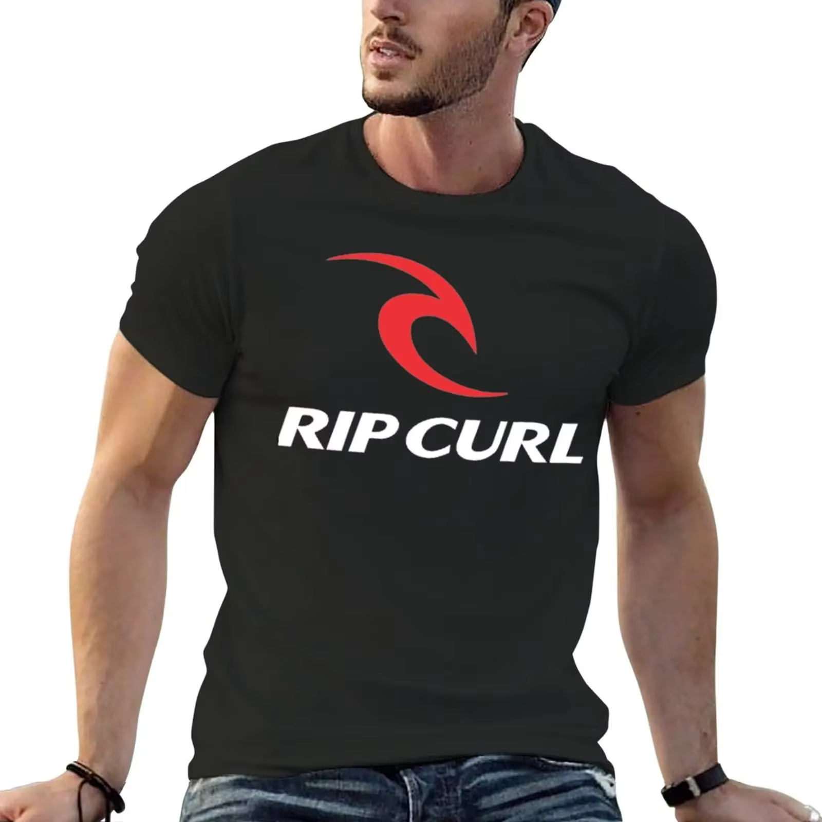 Rip Curl Essential T-Shirt pour homme, haut uni, séchage rapide, été