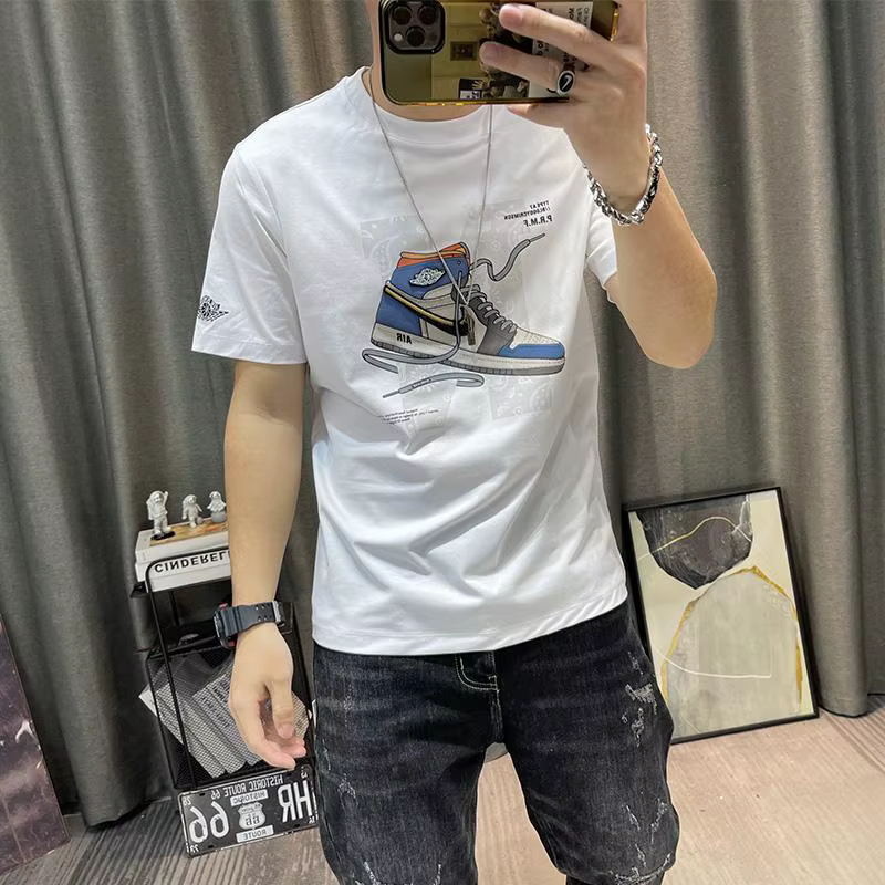 Anime t-shirt pour hommes impression graphique haut dessins vêtements Katoen
