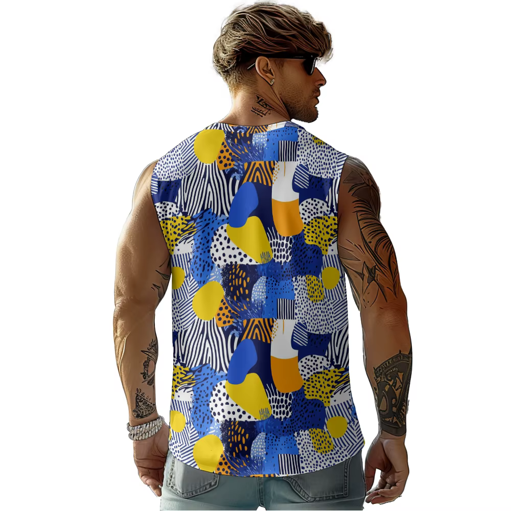 Débardeur à motif géométrique pour hommes