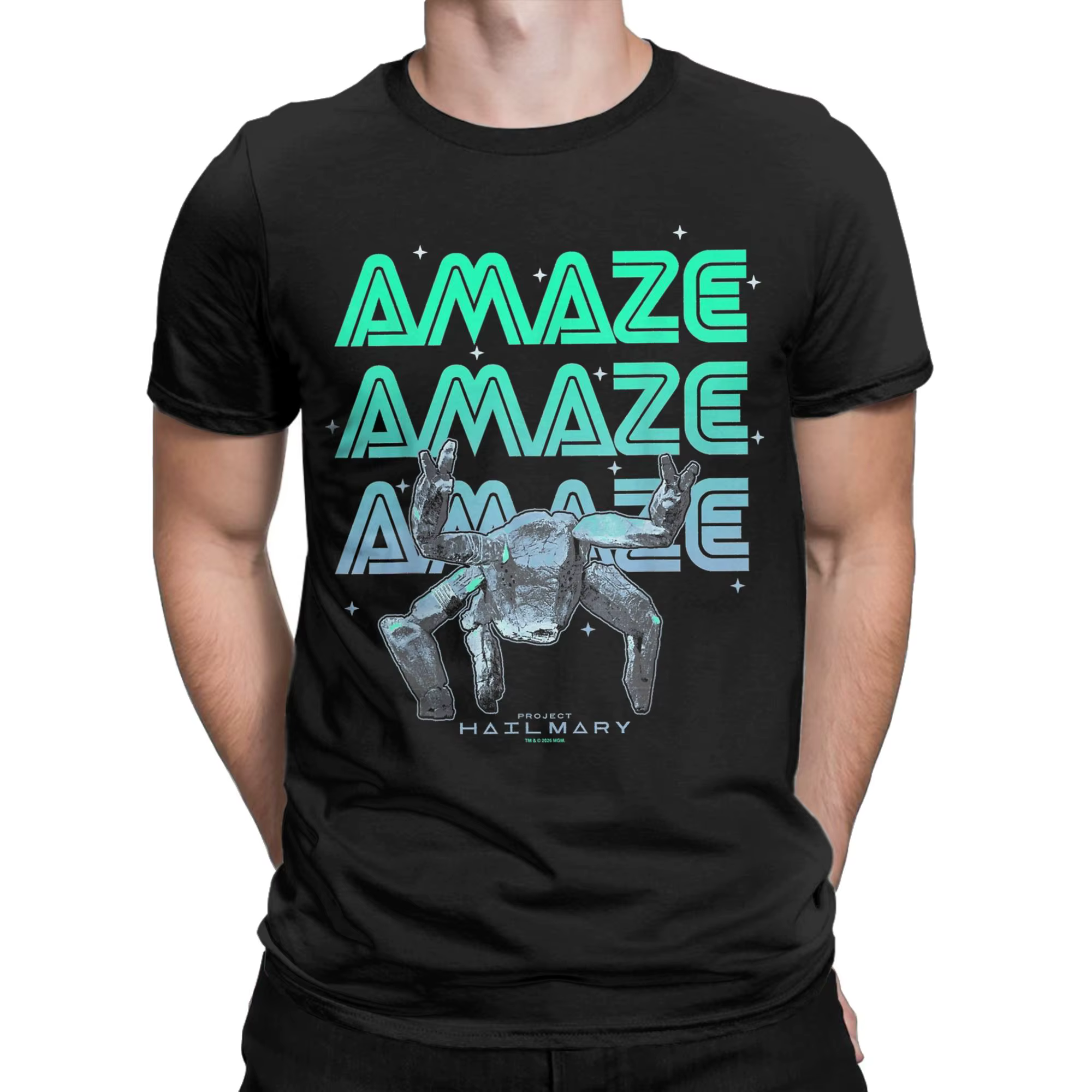 T-Shirt Vintage Project Hail Mary pour hommes