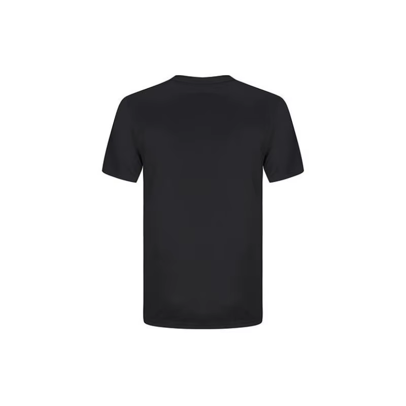 T-shirt adidas noir et blanc en maille à col rond unisexe