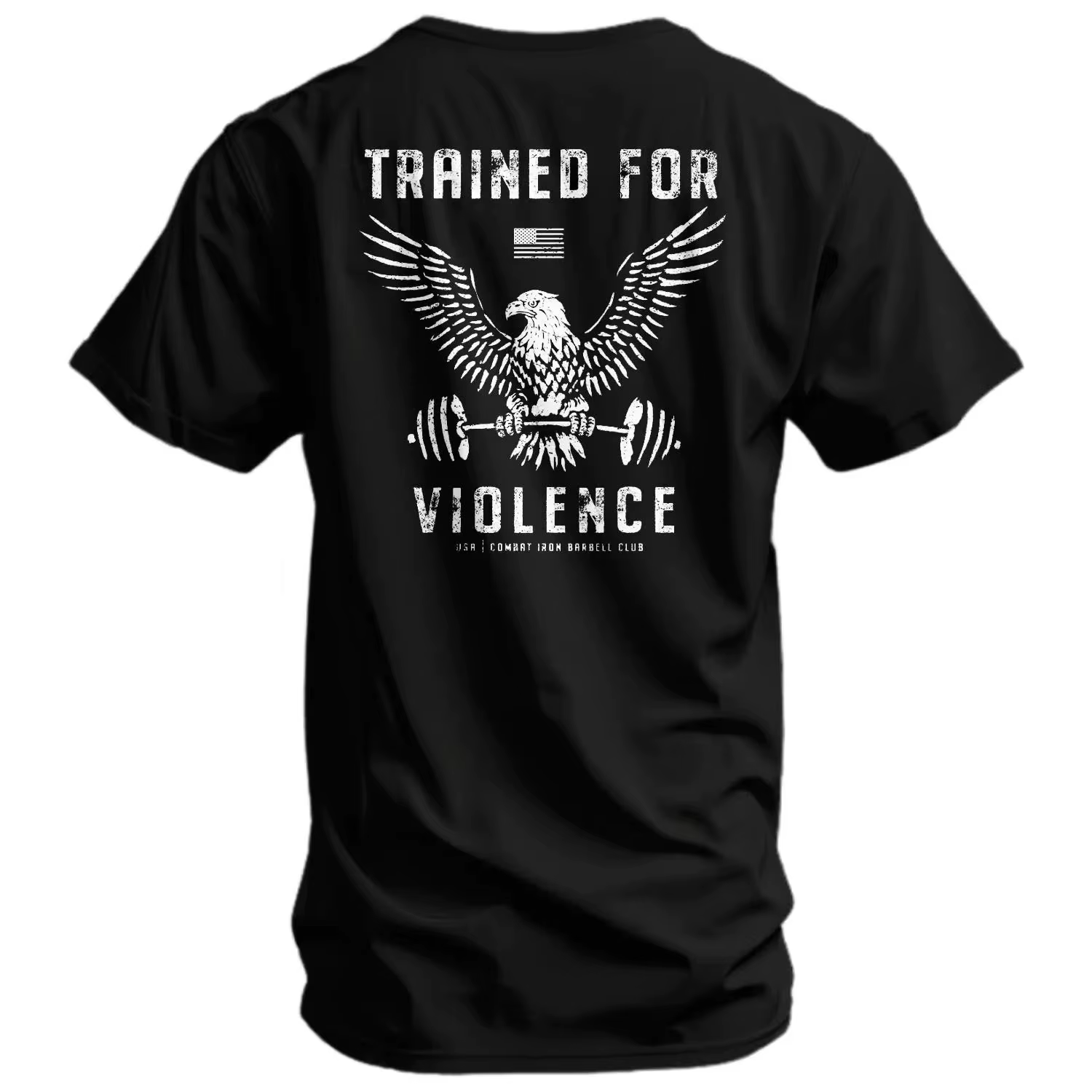 T-shirt pour homme « Entraîné à la violence »