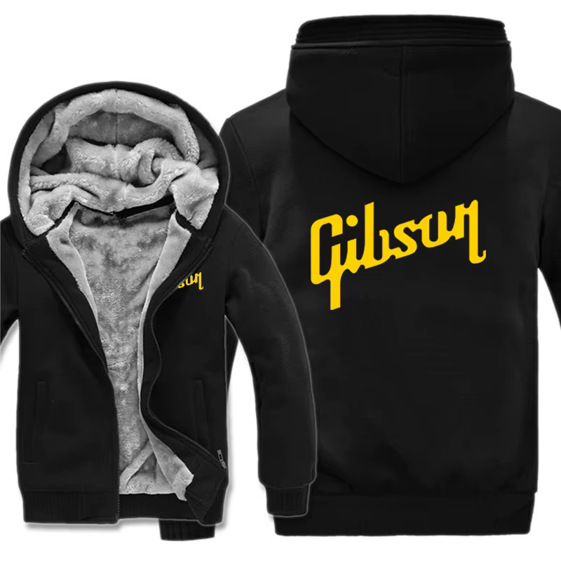 Gibson Les Paul sweat à capuche pour homme manteau hiver chaud polaire guitare