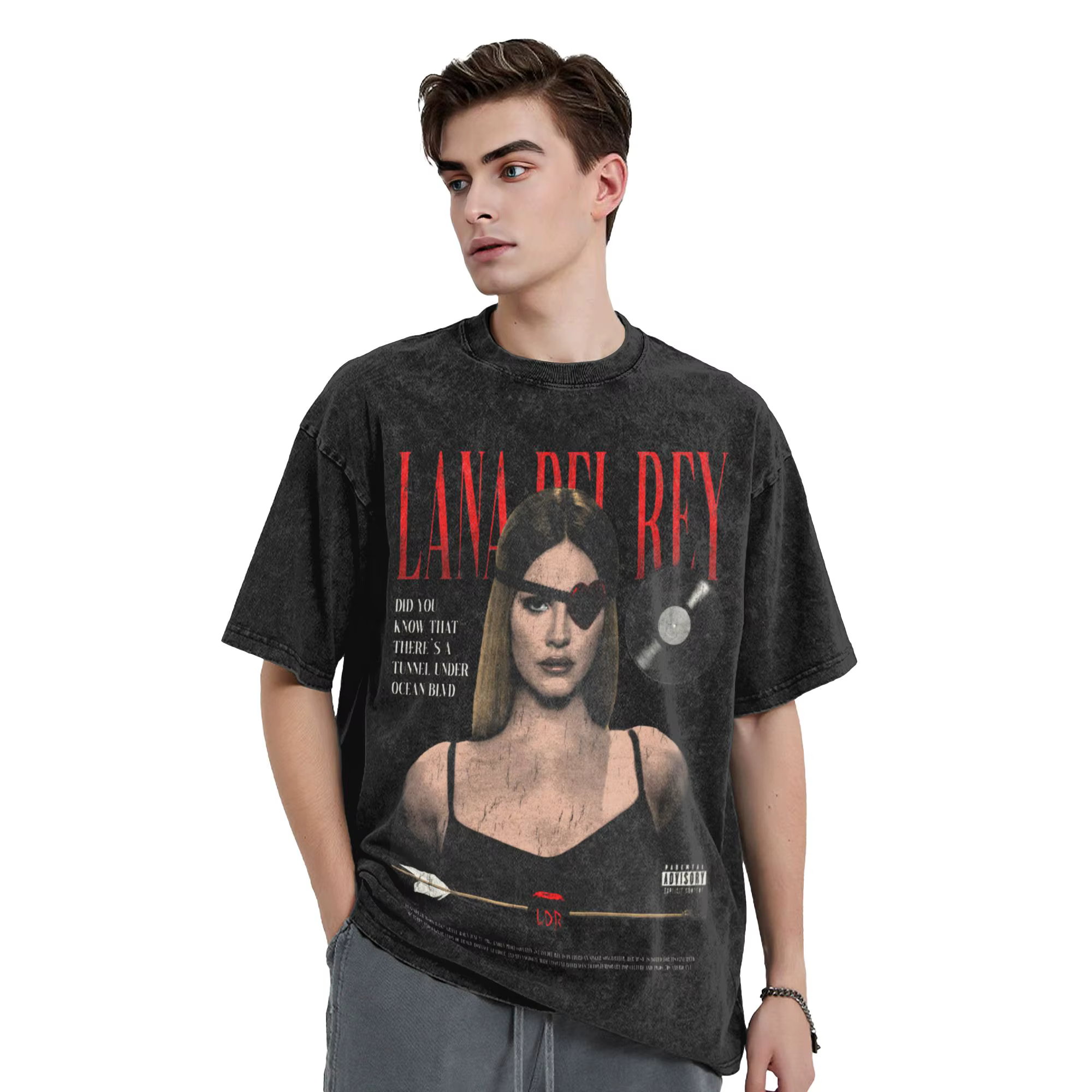 T-shirt unisexe Lana Del Rey délavé